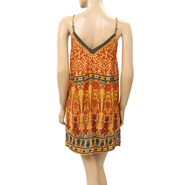 Farm Rio Anthropologie Color Macaws Short Mini Dress
