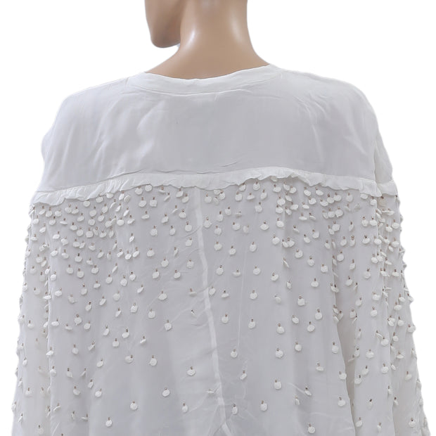 Hoss Intropia Anthropologie Embroidered Top