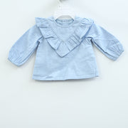 White Chocolate Baby Kids Blue Top 0-3 Month