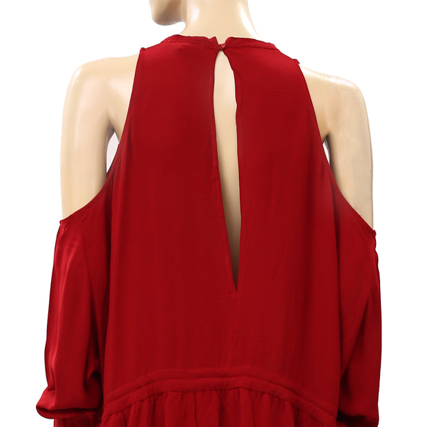 IRO Beolia Cold Shoulder Midi Dress S-36