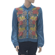 Varun Bahl Anthropologie 网布刺绣衬衫上衣 M