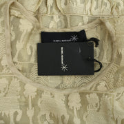 Isabel Marant Cafena Paille Shift Mesh Embroidered Mini Dress S