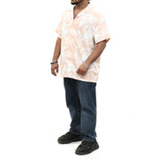 ASOS DESIGN Men's Revere Abstract Brush Print Shirt L