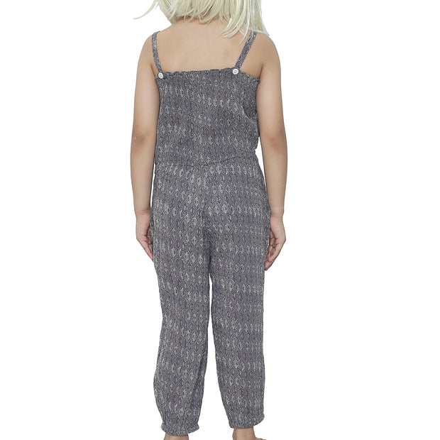 Bonpoint Kids Girls Retro Printed Jumpsuit 6 Years