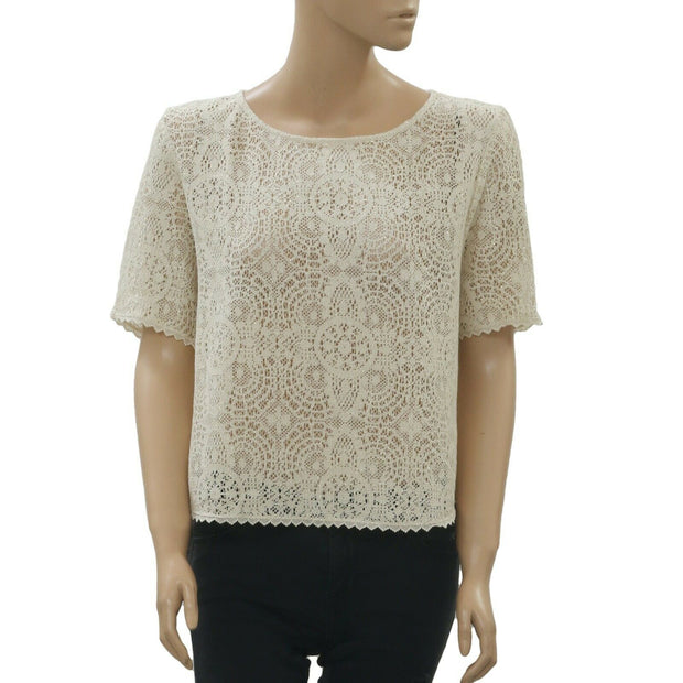 Des Petits Hauts Jacob 蕾丝衬衫短款上衣
