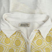Lucky Brand Vivianne Embroidered Eyelet Blouse Shirt Top S