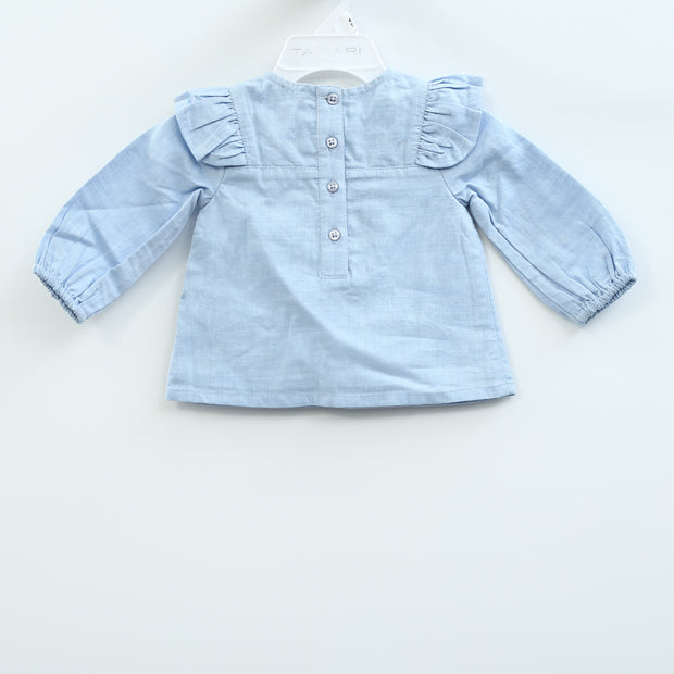 White Chocolate Baby Kids Blue Top 0-3 Month