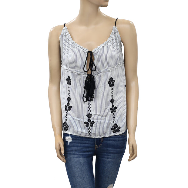 Odd Molly Anthropologie Paisley Embroidered Blouse Top S-1