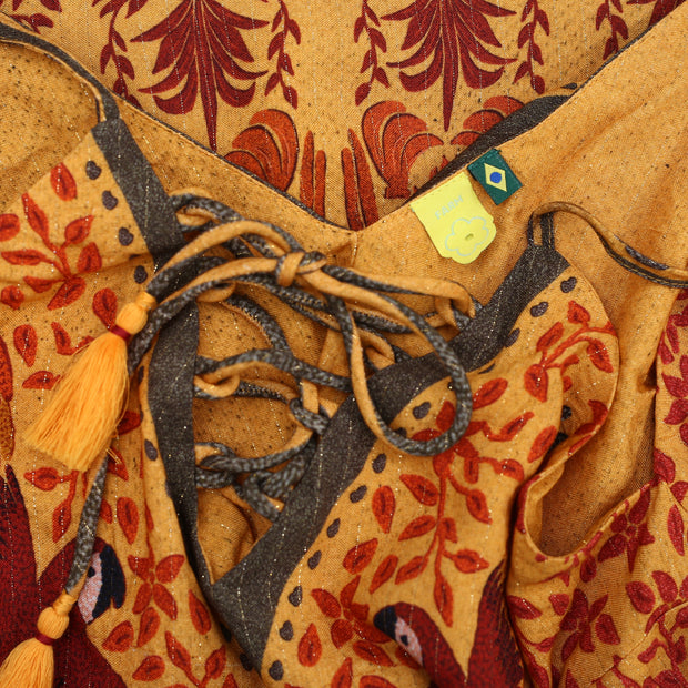 Farm Rio Anthropologie Color Macaws Short Mini Dress