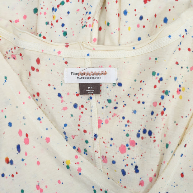 Pilcro And The Letterpress Anthropologie Zuly Paint-Splattered Tee Top