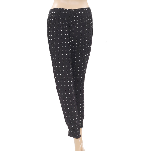 Out From Under Printed Smocked Pants M