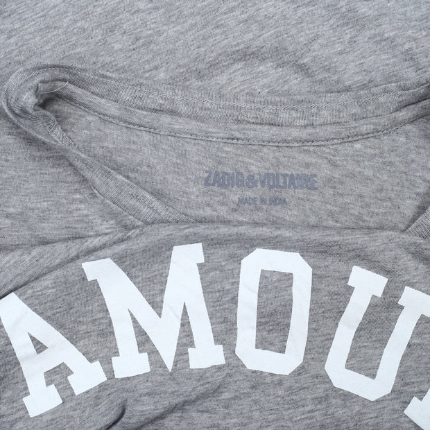 Zadig & Voltaire Skinny Amour PR Printed T-Shirt Top
