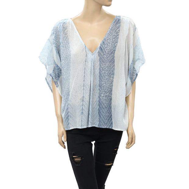 Frye x Anthropologie Pleated Box Blouse Top