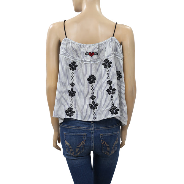 Odd Molly Anthropologie Paisley Embroidered Blouse Top S-1
