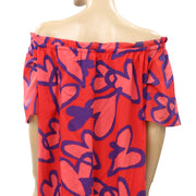 Farm Rio Anthropologie Amore Off The Shoulder Maxi Dress XS