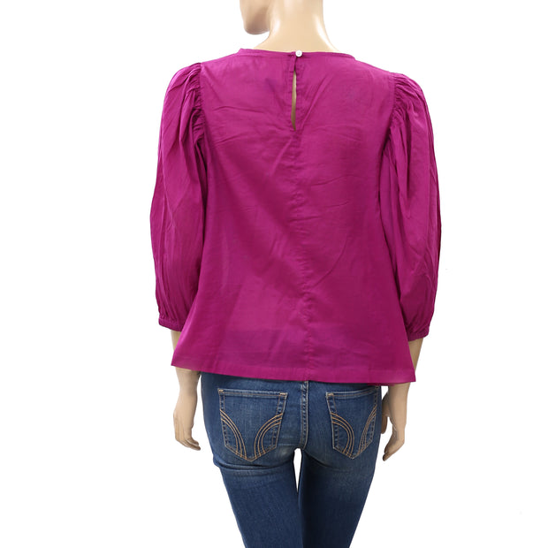 Farm Rio Anthropologie Kelsie Blouse Top