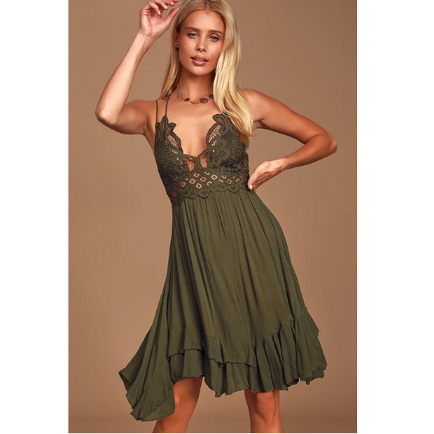 Free People FP One Adella Slip Mini Dress