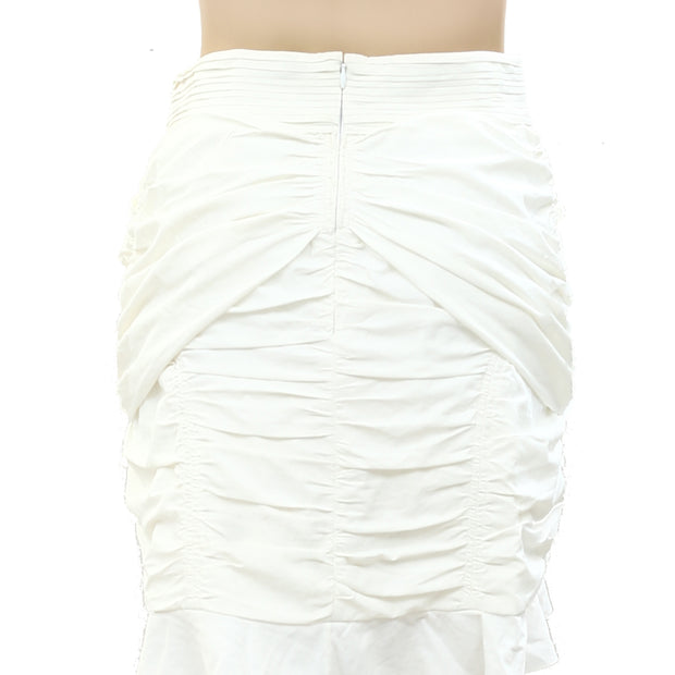 Isabel Marant Etoile Ruched Solid Ruffle Skirt XS /S 38