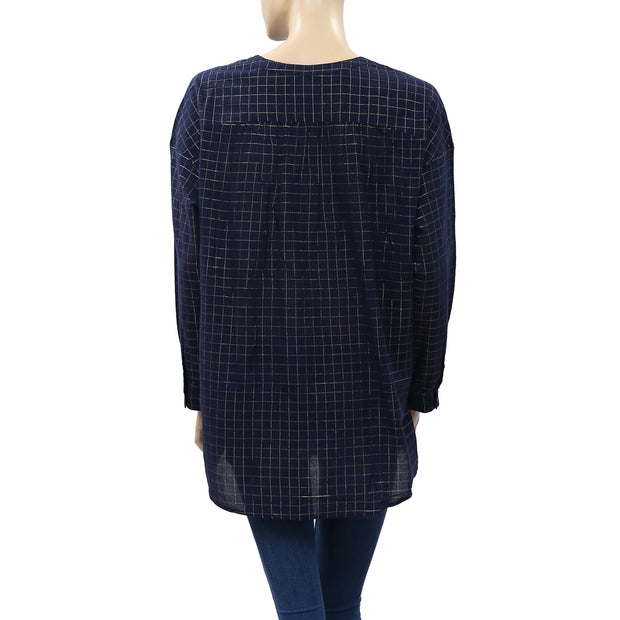 Des Petits Hauts Felicia Shimmer Blouse Top