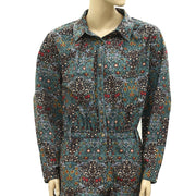 Ba&sh Floral Printed Coverall Jumpsuit Dress S1