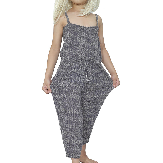 Bonpoint Kids Girls Retro Printed Jumpsuit 6 Years
