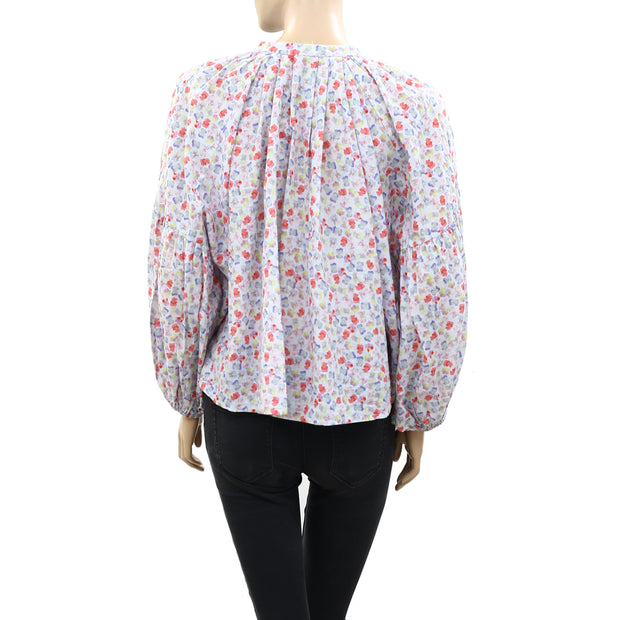 Something Navy Long Sleeve Flowy Buttondown Top S