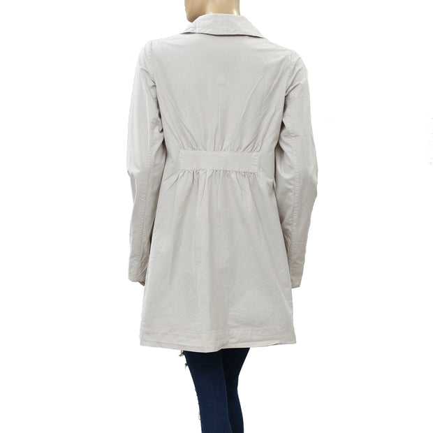 Ewa I Walla Buttondown Peasant Lagenlook Vintage Coatigan Jacket Top S