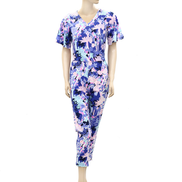 Lilly Pulitzer Girls Mini Maliah Floral Jumpsuit Dress