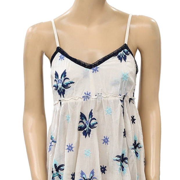 Odd Molly Anthropologie Floral Embroidered Dress  S1