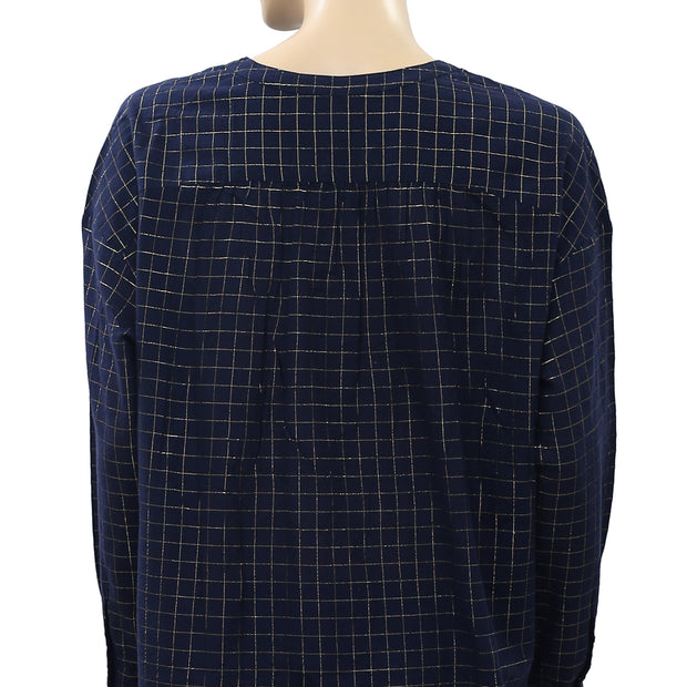 Des Petits Hauts Felicia Shimmer Blouse Top