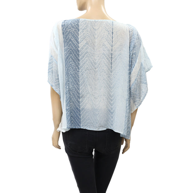 Frye x Anthropologie Pleated Box Blouse Top