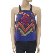 Free People Cool Cabana Printed Blouse Top