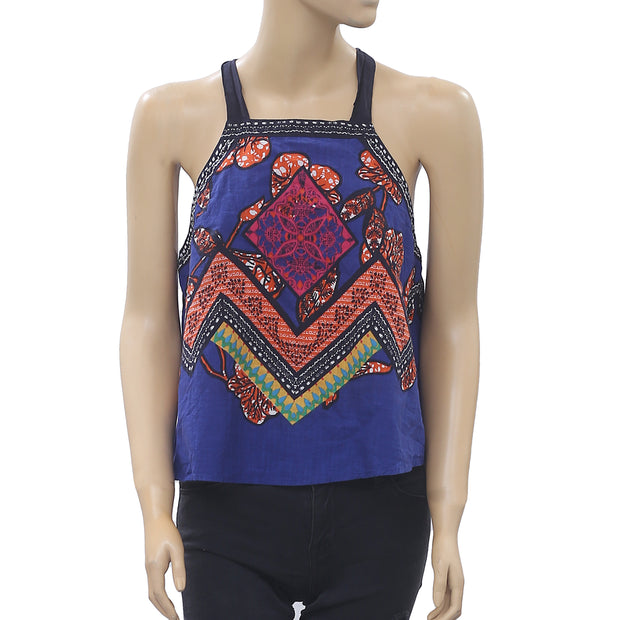 Free People Cool Cabana Printed Blouse Top