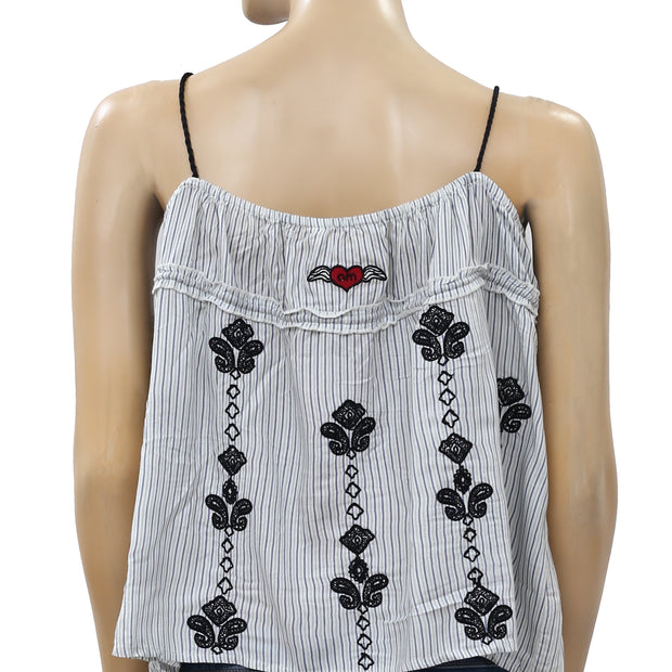 Odd Molly Anthropologie Paisley Embroidered Blouse Top S-1