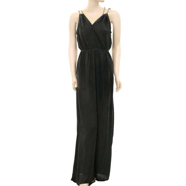 Ecote Urban Outfitters Solid Charcoal Jumpsuit Dress XS