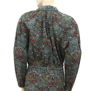 Ba&sh Floral Printed Coverall Jumpsuit Dress S1