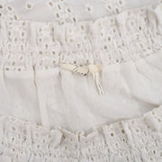 Floreat Anthropologie Off The Shoulder Eyelet Blouse Top