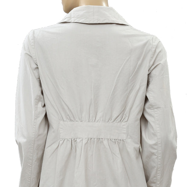 Ewa I Walla Buttondown Peasant Lagenlook Vintage Coatigan Jacket Top S