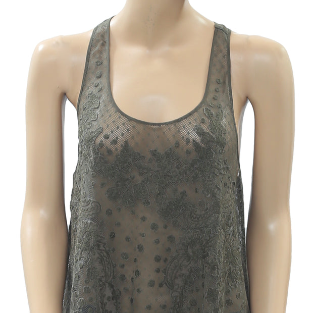 High Use Embroidered Tunic Tank Top S