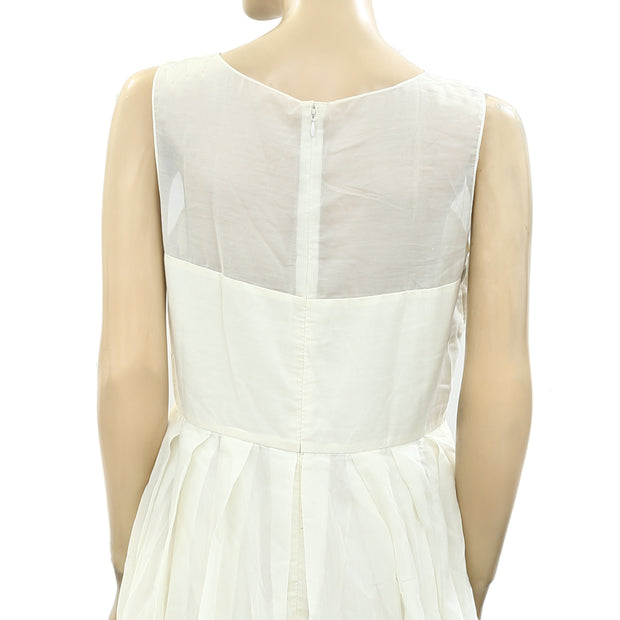 Anthropologie Embroidered Mini Tunic Dress M