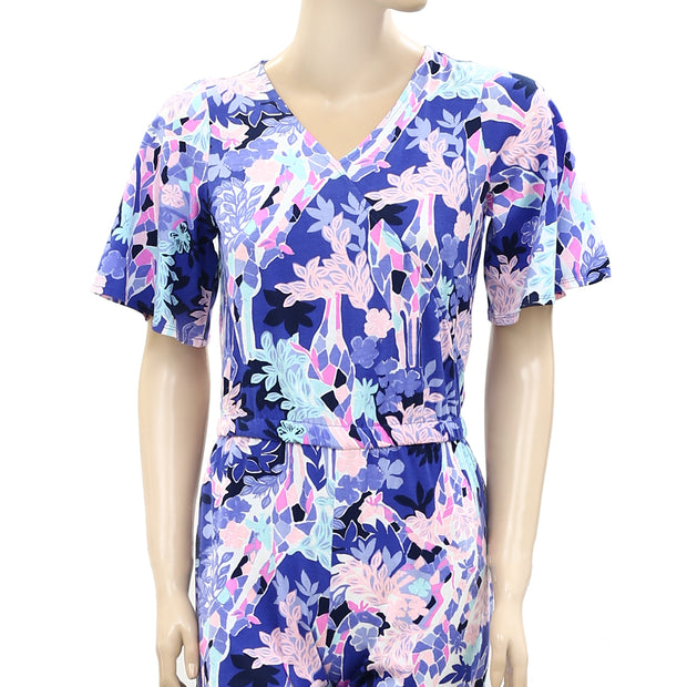 Lilly Pulitzer Girls Mini Maliah Floral Jumpsuit Dress