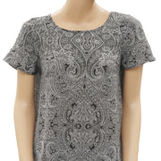 Ecote Urban Outfitters 花卉佩斯利印花衬衫上衣 S