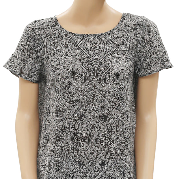 Ecote Urban Outfitters 花卉佩斯利印花衬衫上衣 S