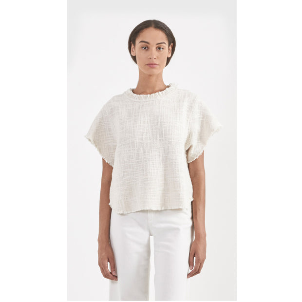 IRO Dorothy Tweed Blouse Top