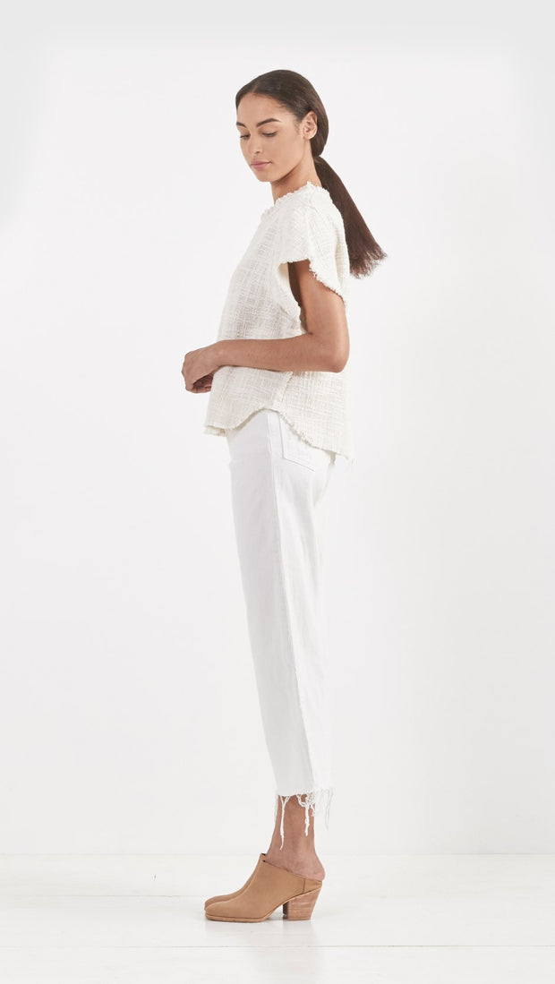 IRO Dorothy Tweed Blouse Top