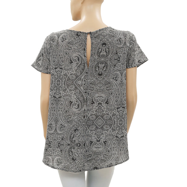 Ecote Urban Outfitters 花卉佩斯利印花衬衫上衣 S
