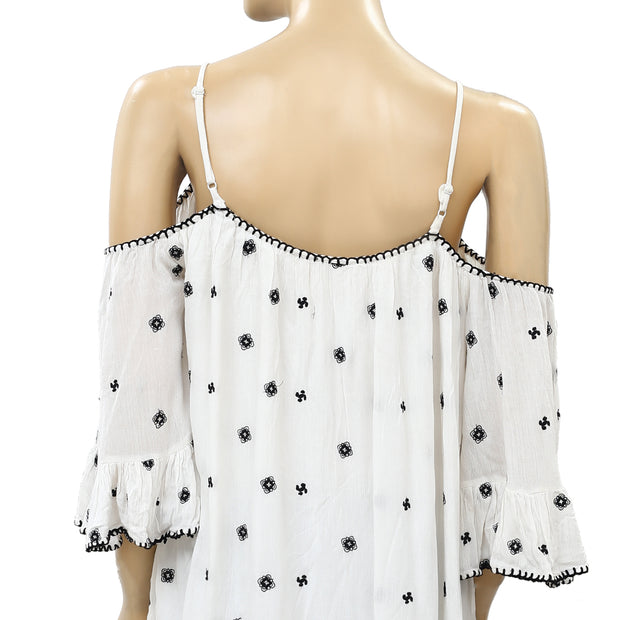 Tularosa Floral Embroidered Mini Dress XS