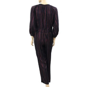 Apiece Apart Synthetic Quinty Metallic-striped Woven Jumpsuit S