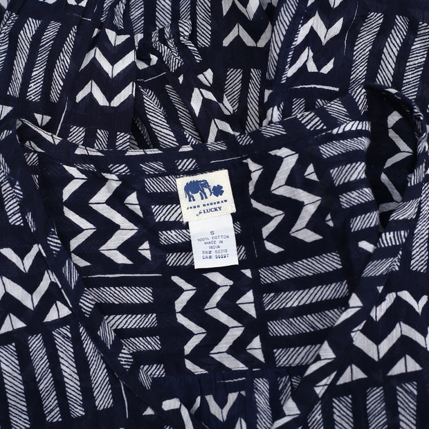 John Robshaw Lucky Brand 系扣印花衬衫上衣 S