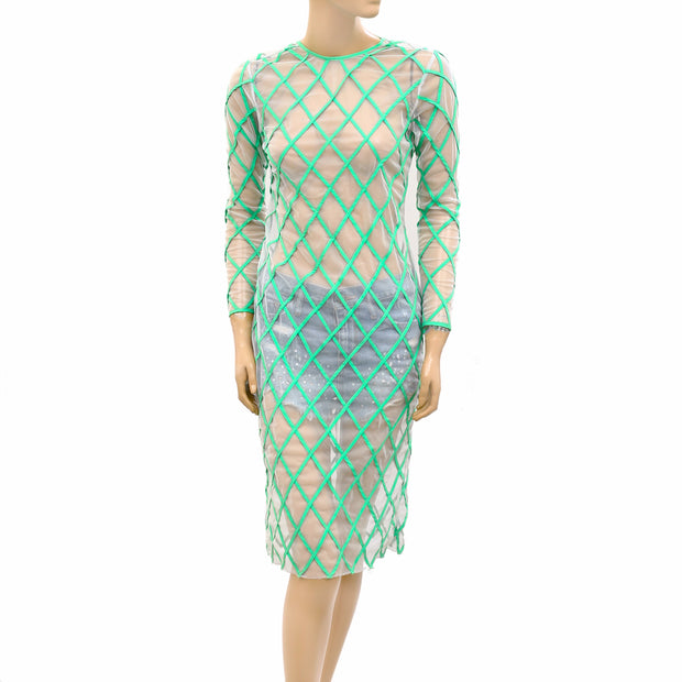 Asos Sheer Mesh Dress S